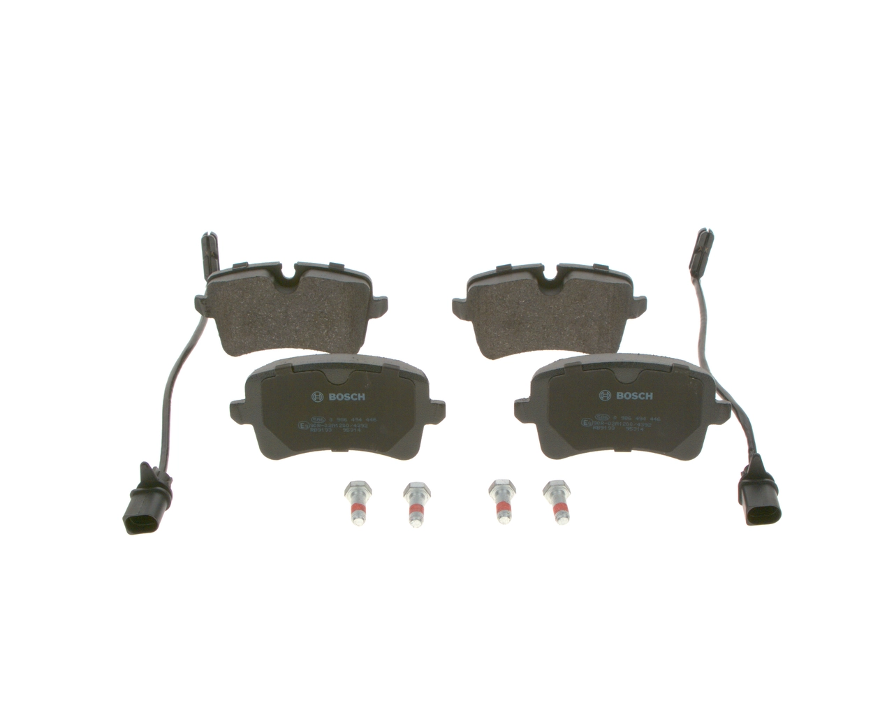 Задні гальмівні колодки Bosch 0986494446 ціна, від 41.70 USD