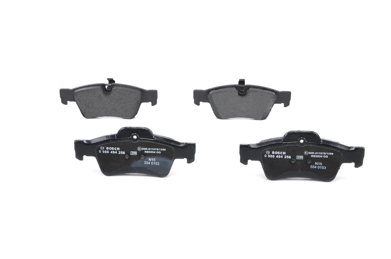0986494256 Bosch Колодки гальмівні задні, дискові