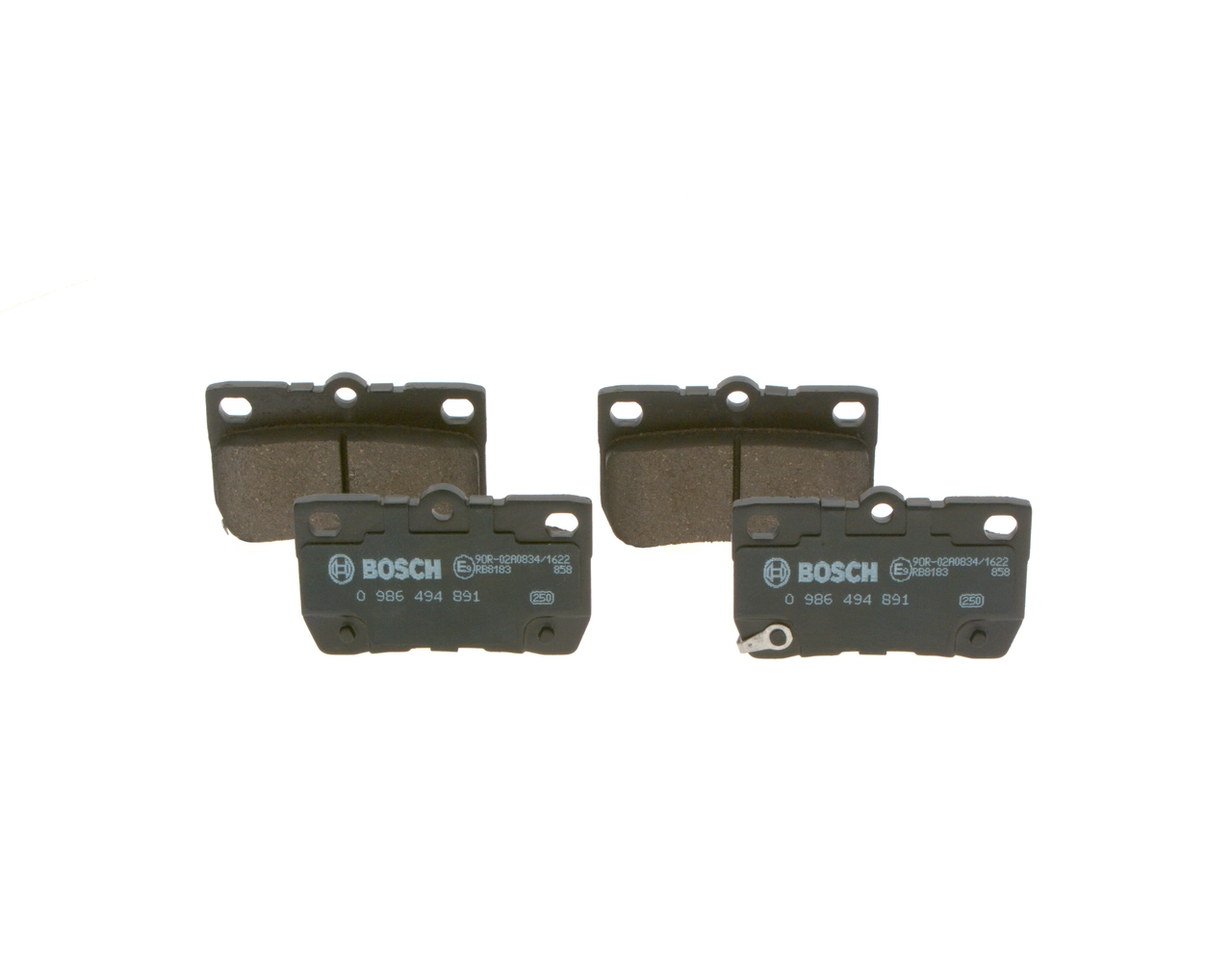 Задні гальмівні колодки Bosch 0986494891 ціна, від 25.55 USD