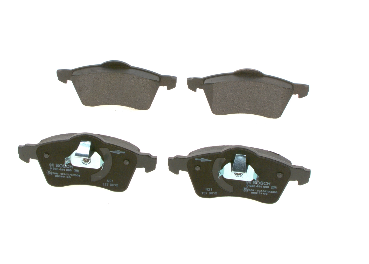 0986494008 Bosch Передні гальмівні колодки