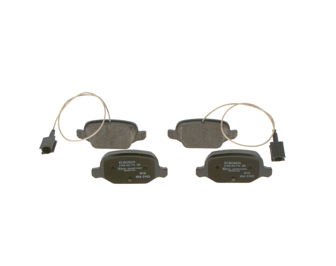 0986494779 Bosch Передні гальмівні колодки