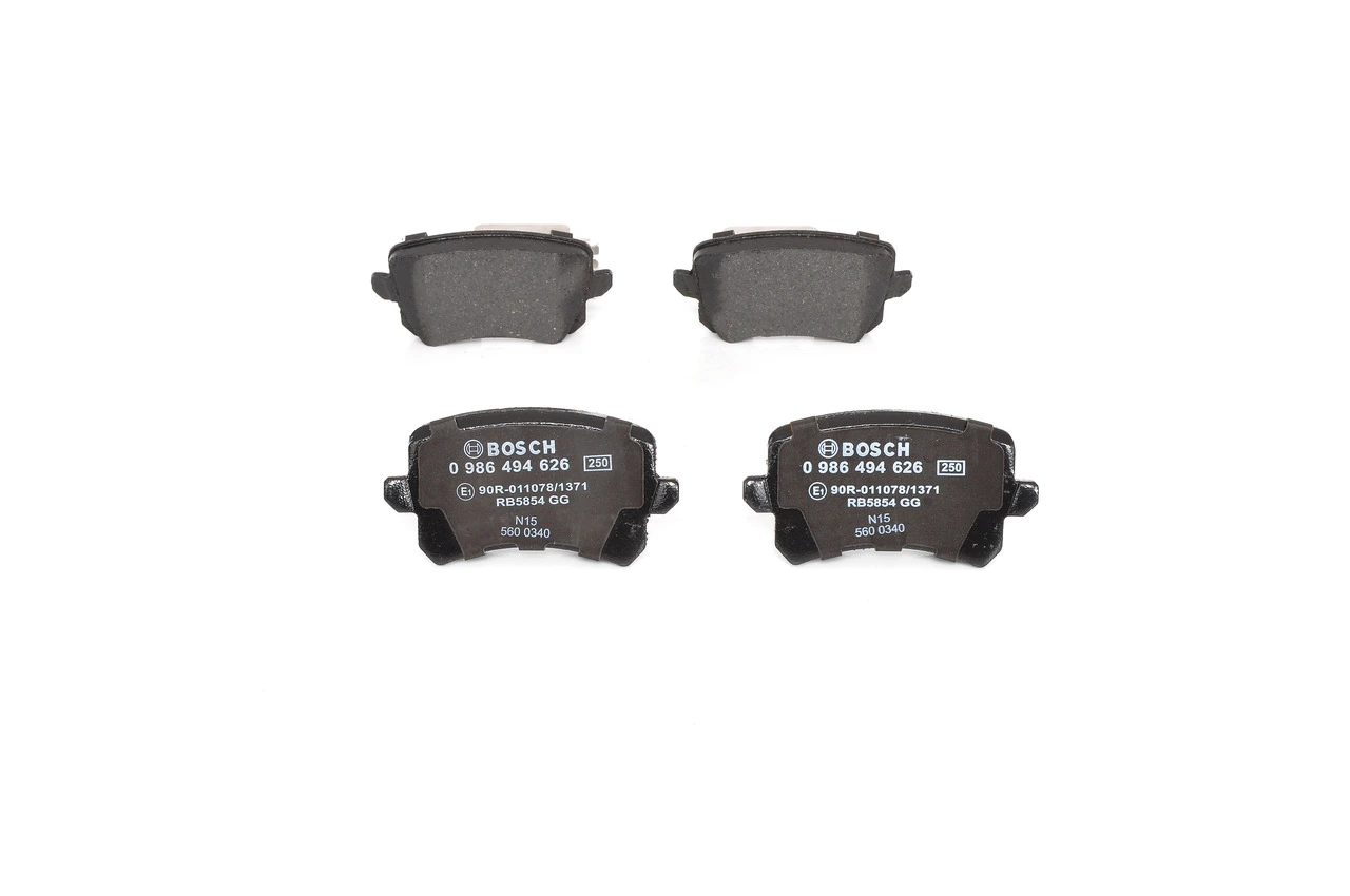 Задні гальмівні колодки Bosch 0986494626 ціна, від 27.68 USD