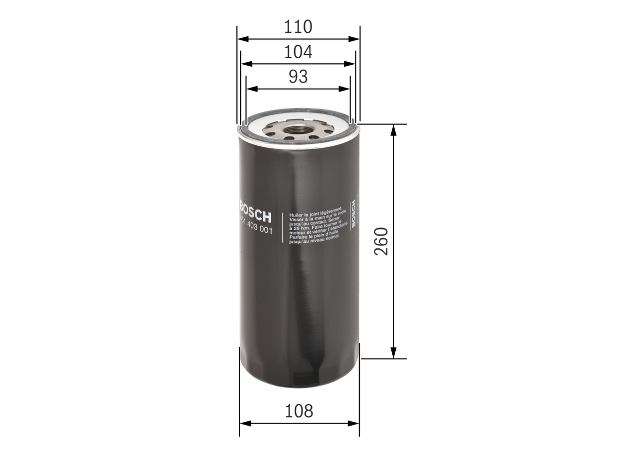 Масляний фільтр двигуна Bosch 0451403001 ціна, від 17.80 USD