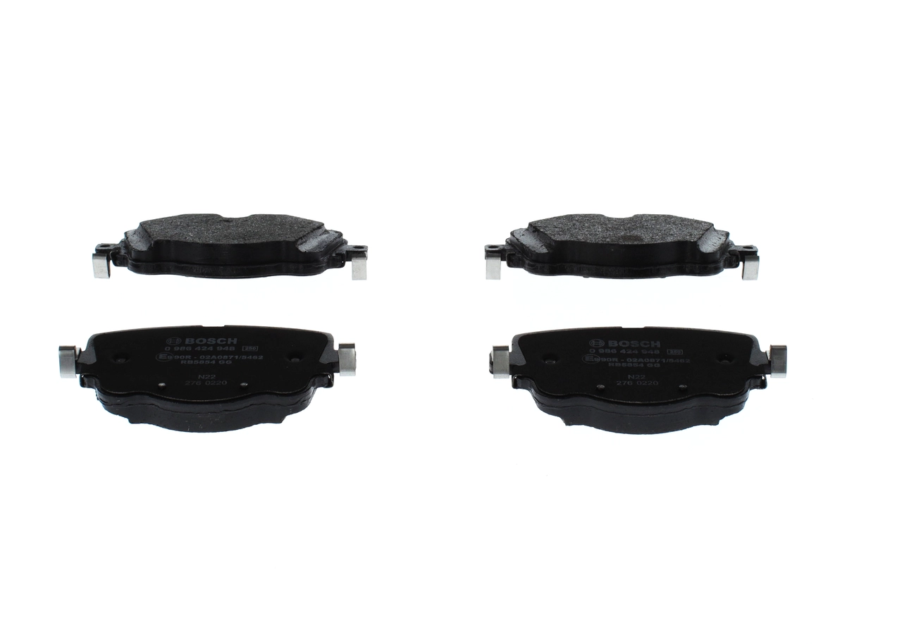 0986424948 Bosch Колодки гальмівні задні, дискові