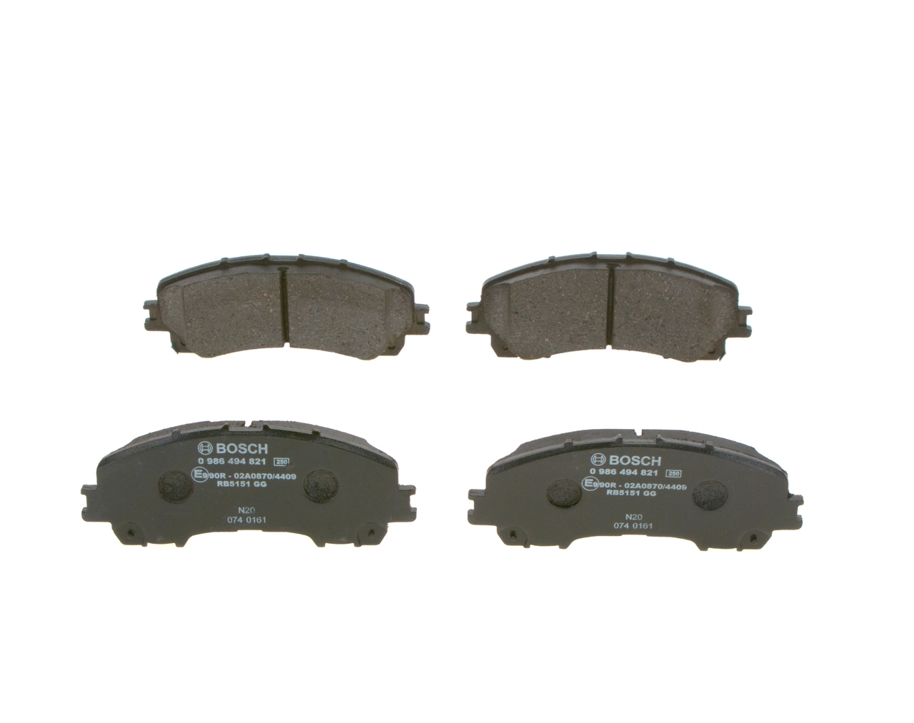 0986494821 Bosch Передні гальмівні колодки