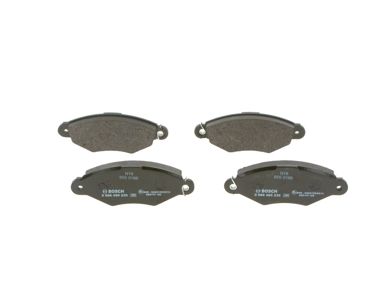 Купити 0986495235 Bosch Колодки гальмівні передні, дискові