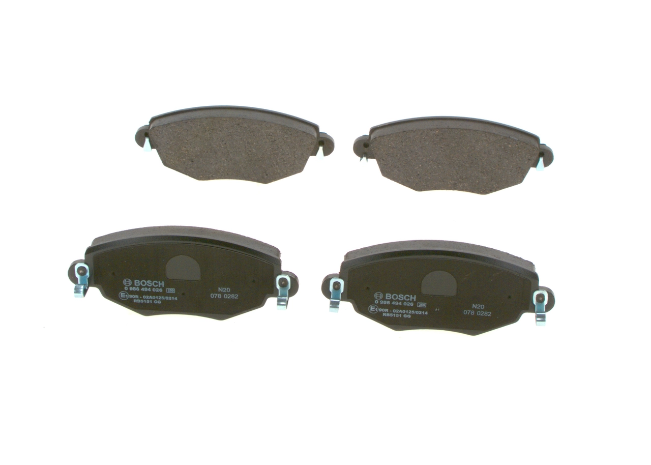 Гальмівні колодки Bosch 0986494026 ціна, від 21.36 USD