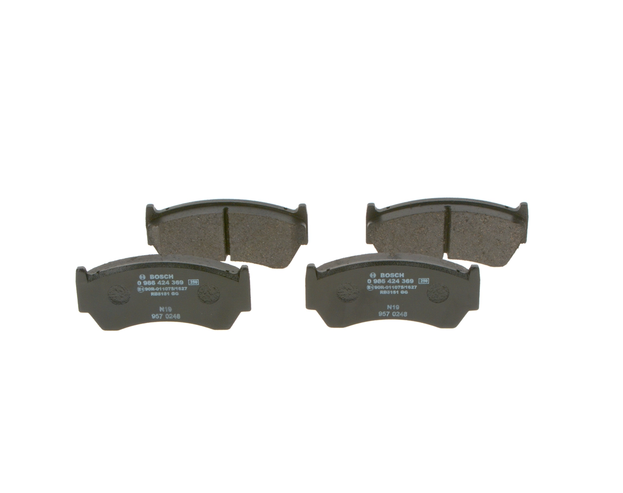 Купити 0986424369 Bosch Колодки гальмівні передні, дискові