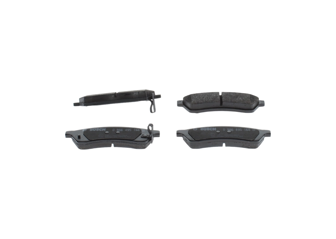 0986495168 Bosch Колодки гальмівні задні, дискові