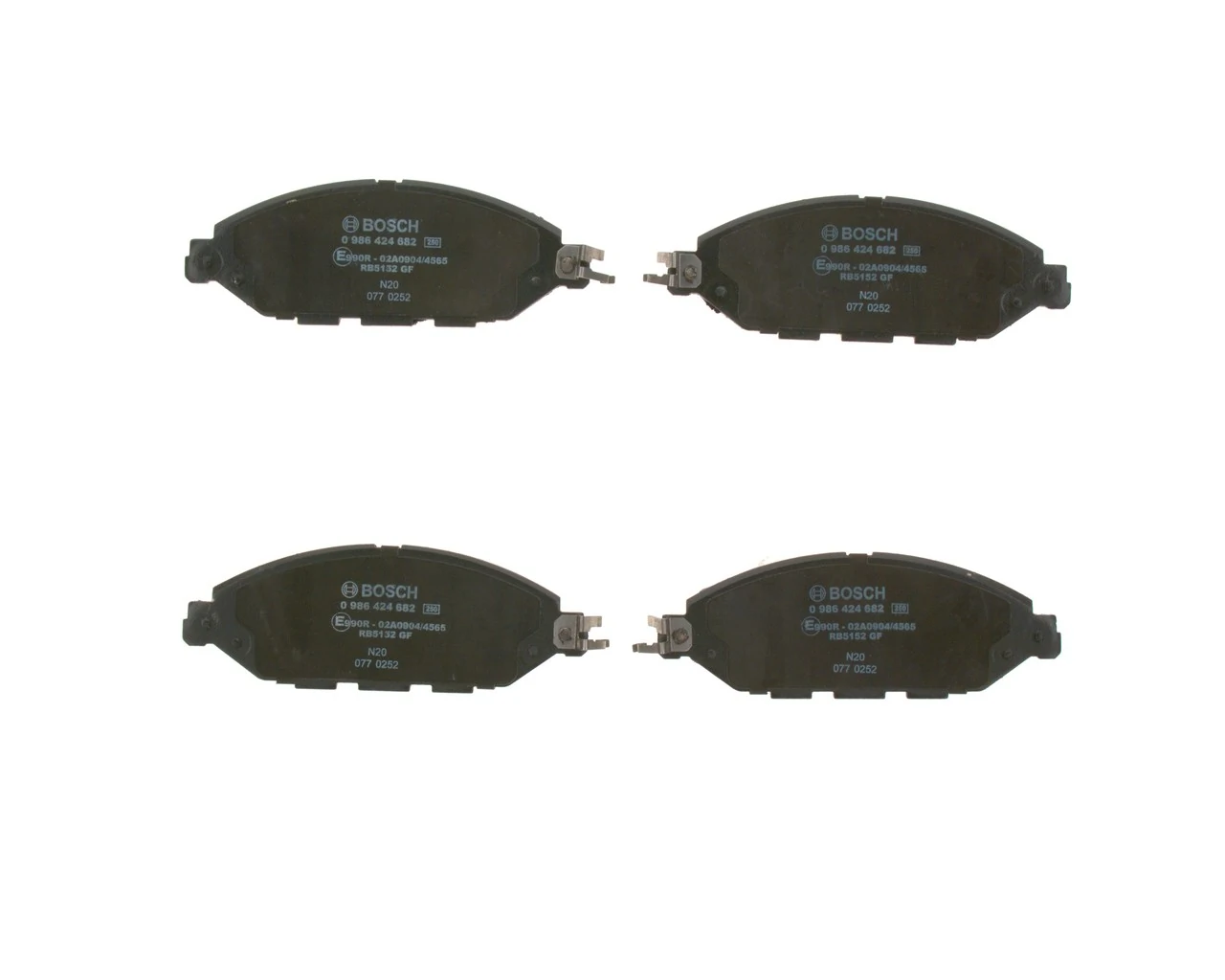 0986424682 Bosch Передні гальмівні колодки