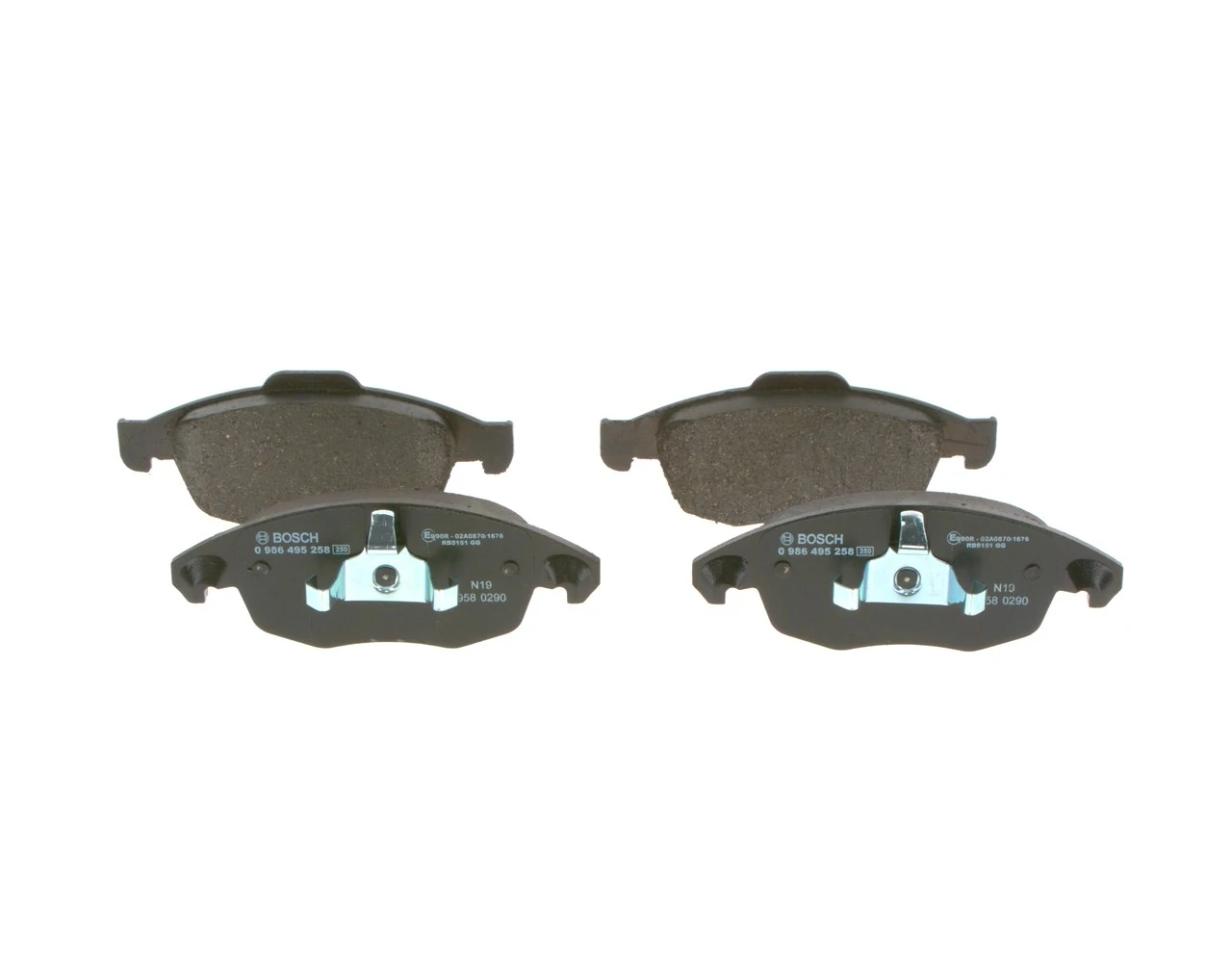 Передні тормозні колодки 0986495258 Bosch