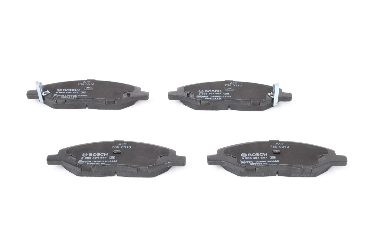 0986494867 Bosch Передні гальмівні колодки