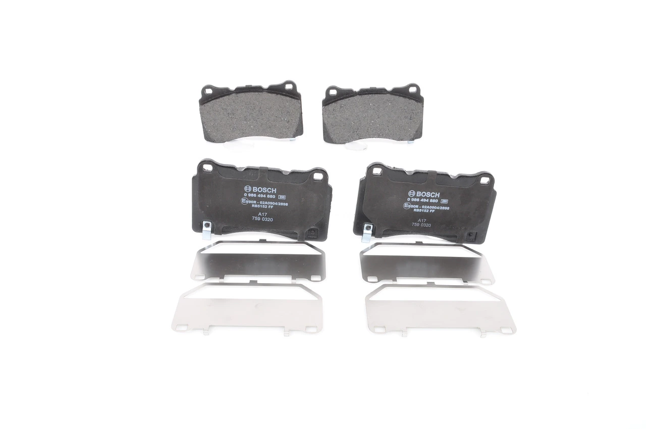 Гальмівні колодки Bosch 0986494880 ціна, від 50.95 USD
