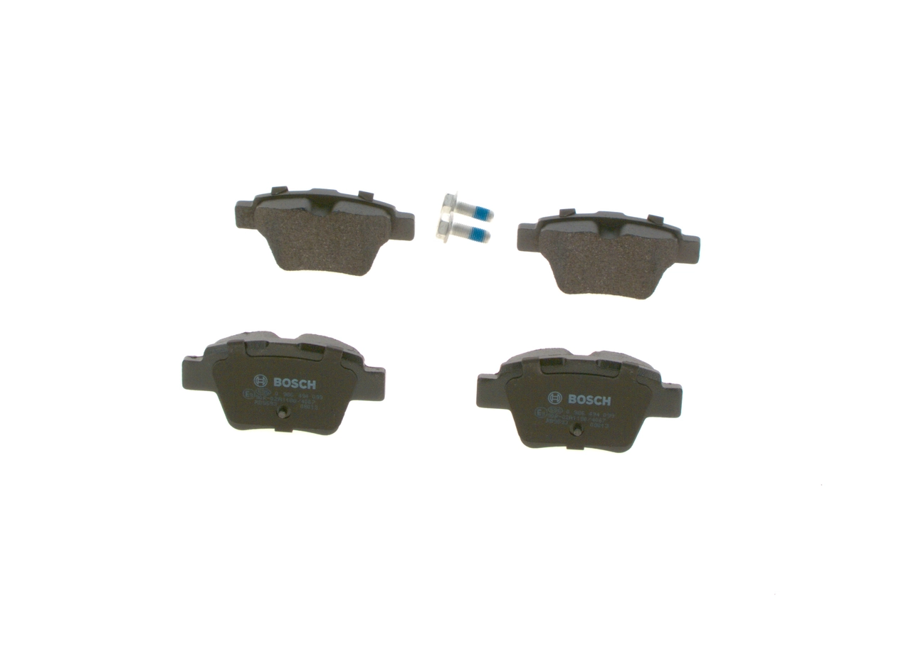0986494099 Bosch Колодки гальмівні задні, дискові