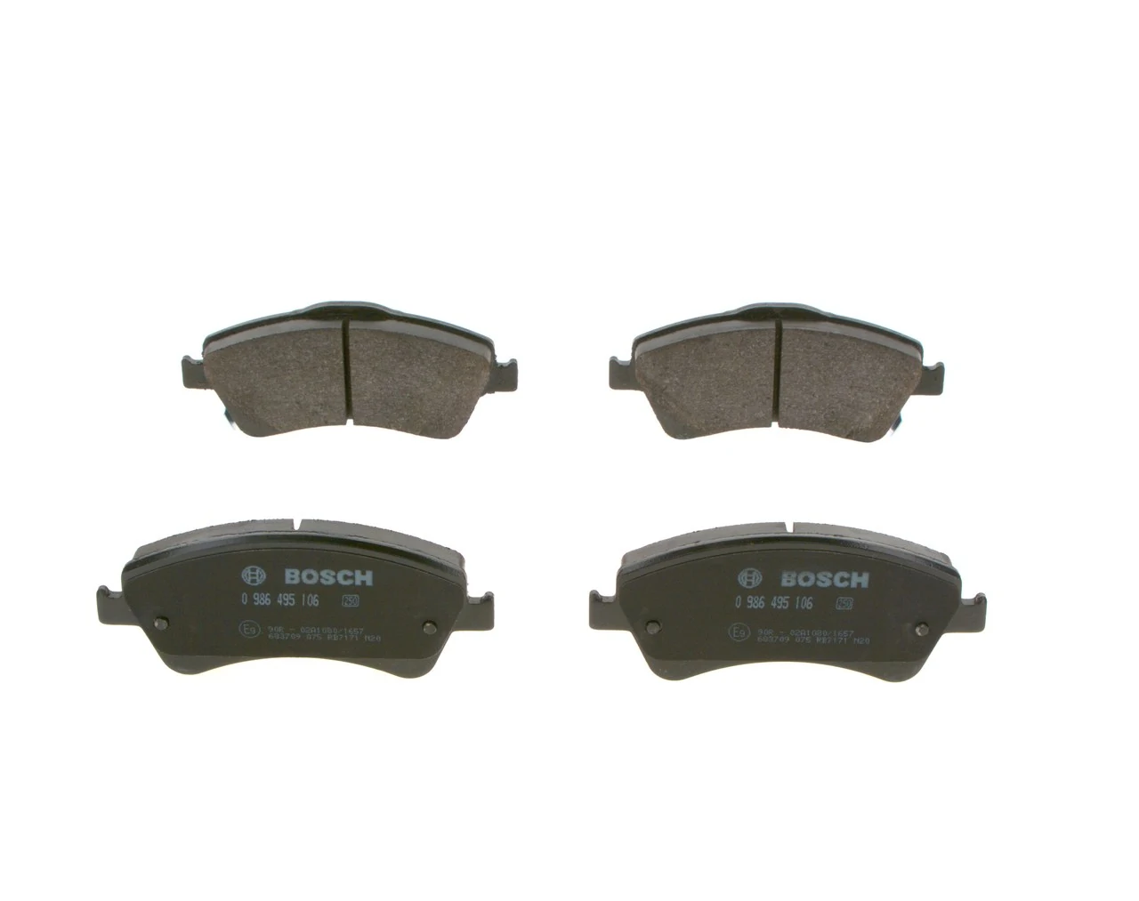 Купити 0986495106 Bosch Колодки гальмівні передні, дискові