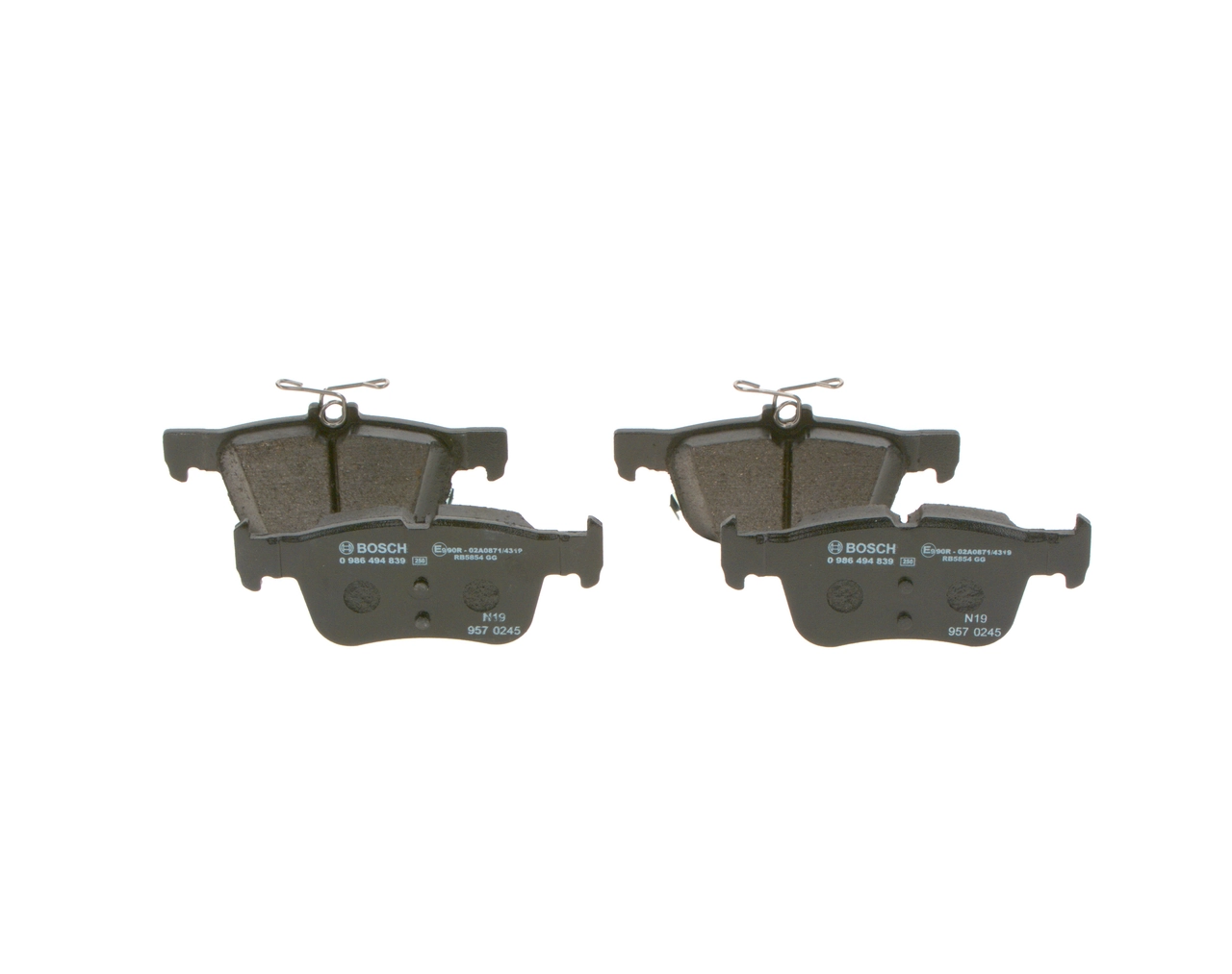 Задні гальмівні колодки 0986494839 Bosch