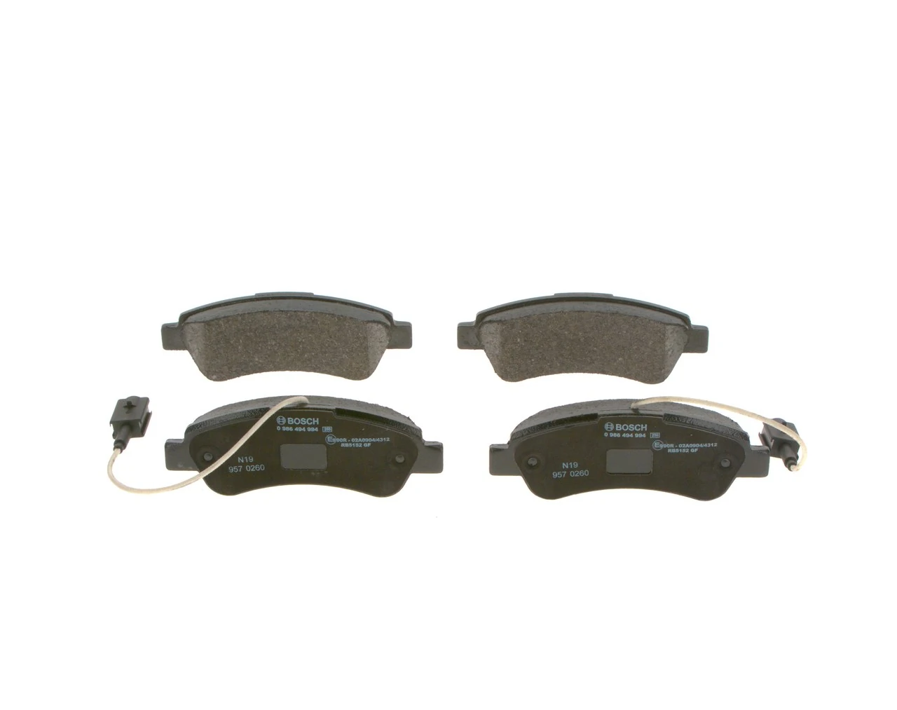 Задні гальмівні колодки Bosch 0986494994 ціна, від 29.94 USD