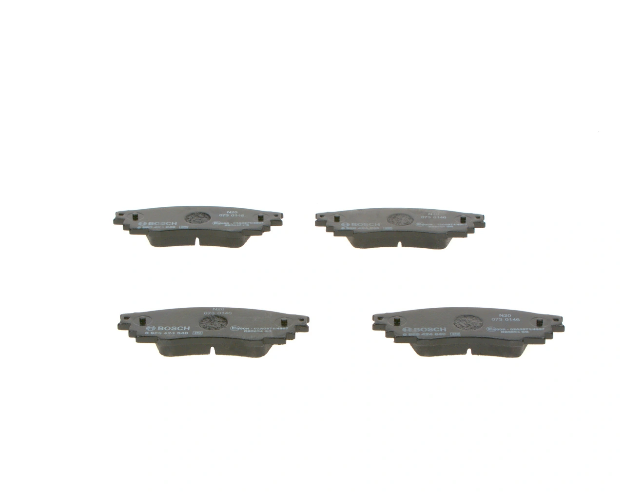 Задні гальмівні колодки Bosch 0986424840 ціна, від 27.89 USD