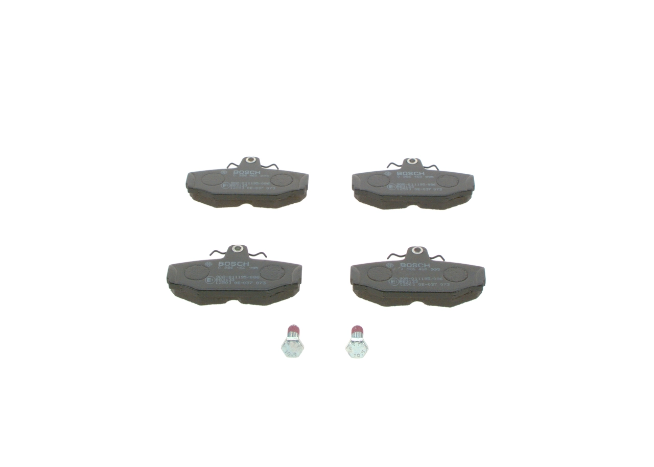 0986460995 Bosch Колодки гальмівні задні, дискові