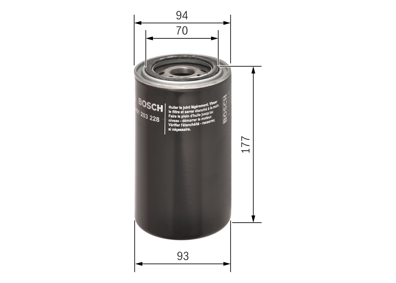 0451203228 Bosch Фільтр масла
