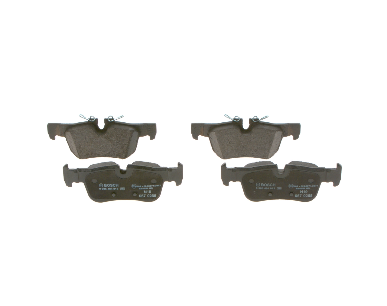 0986494812 Bosch Колодки гальмівні задні, дискові