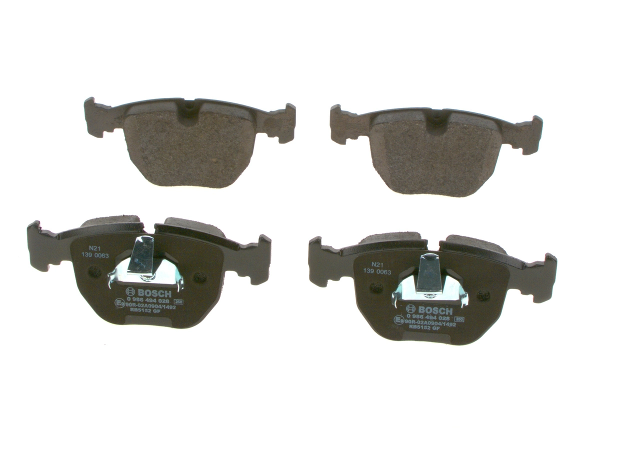 0986494028 Bosch Передні гальмівні колодки