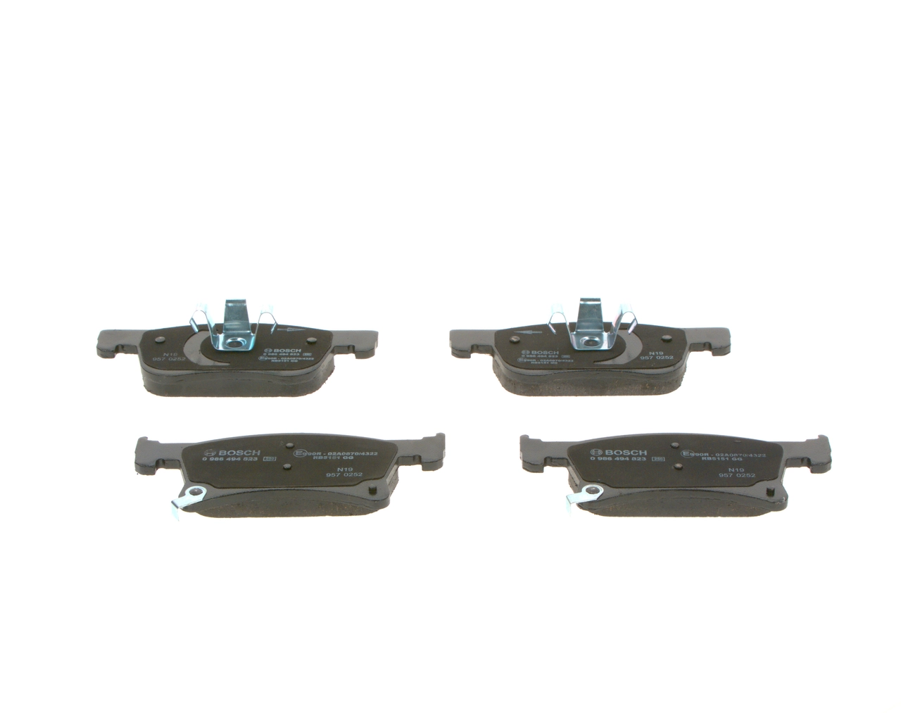 0986494823 Bosch Передні гальмівні колодки