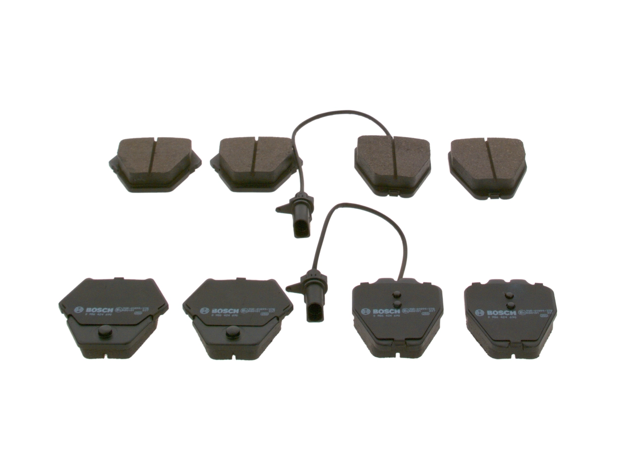 Гальмівні колодки Bosch 0986424690 ціна, від 47.00 USD