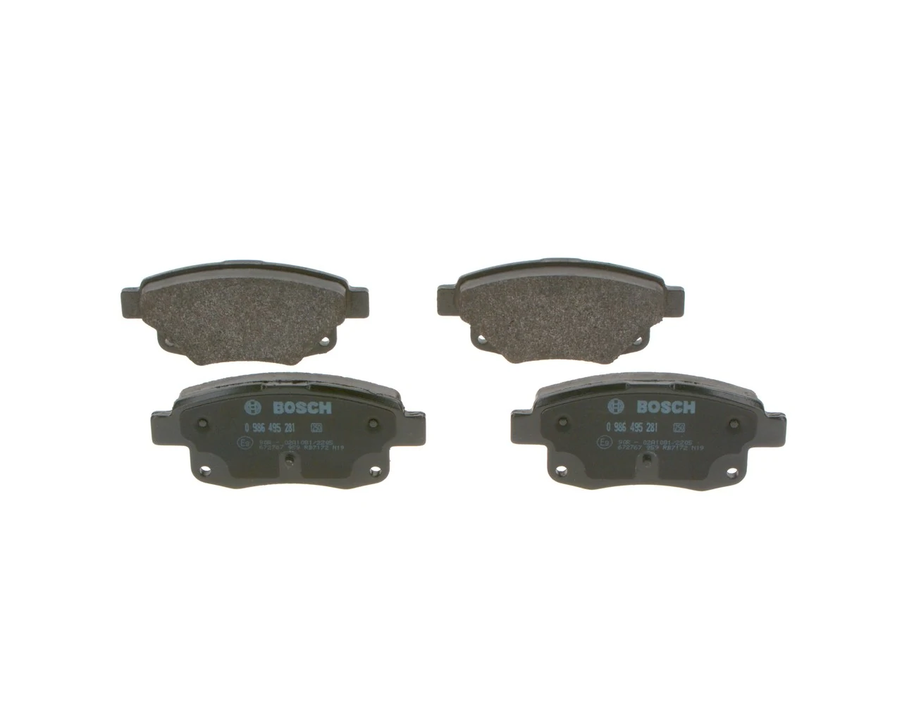 Купити 0986495281 Bosch Задні колодки
