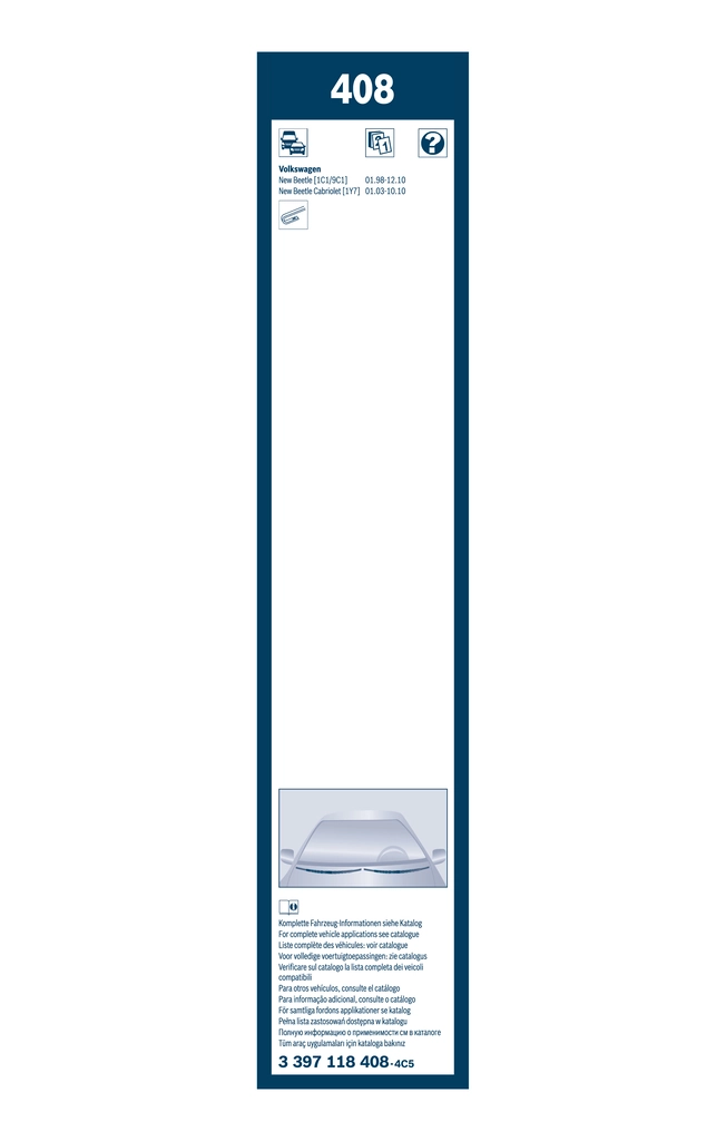 Щітка-двірник лобового скла, пасажирська Bosch 3397001682 ціна, від 4.33 USD