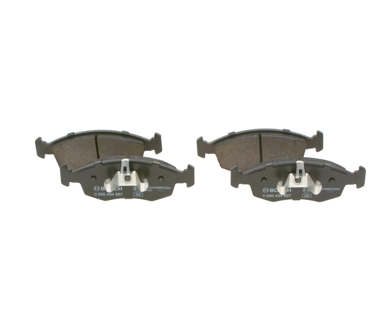 Гальмівні колодки Bosch 0986494687 ціна, від 32.25 USD