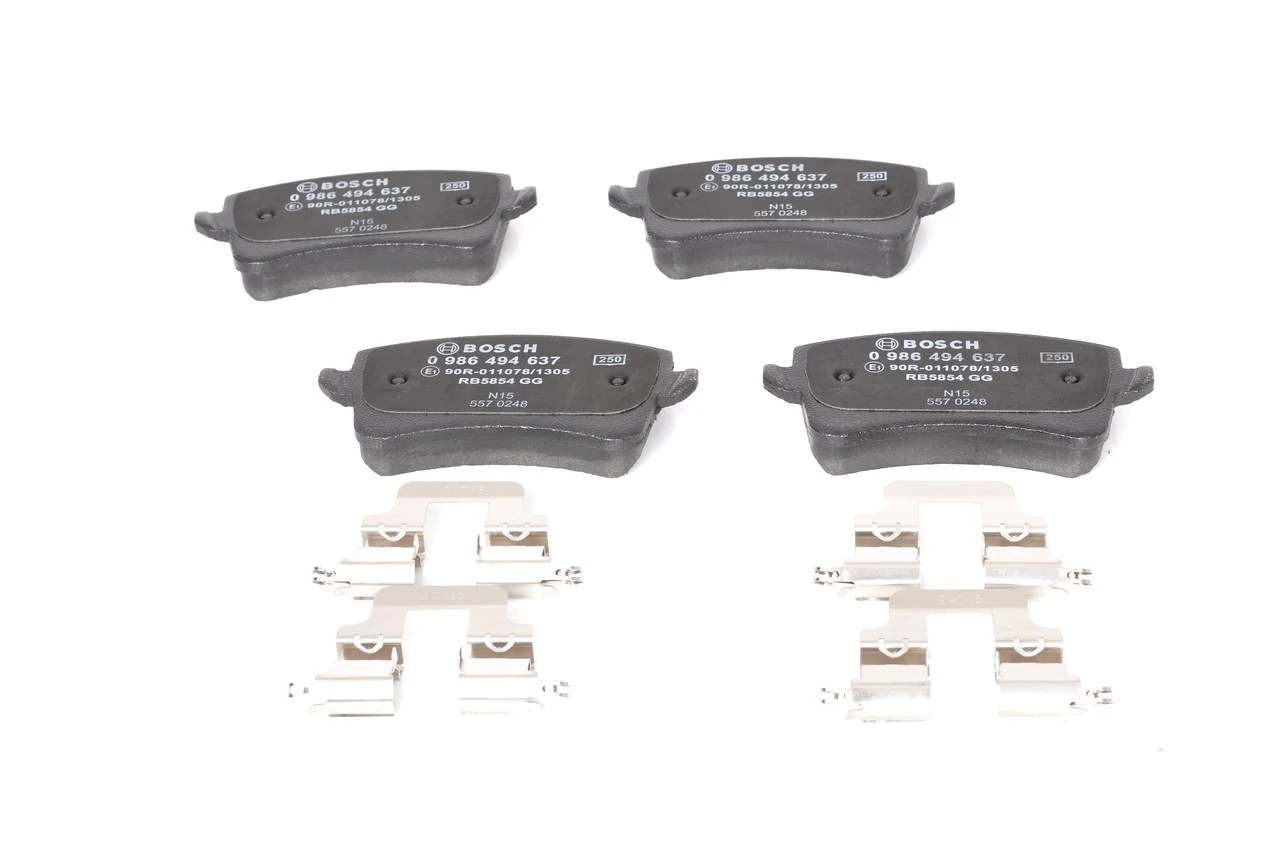 Задні гальмівні колодки Bosch 0986494637 ціна, від 35.04 USD