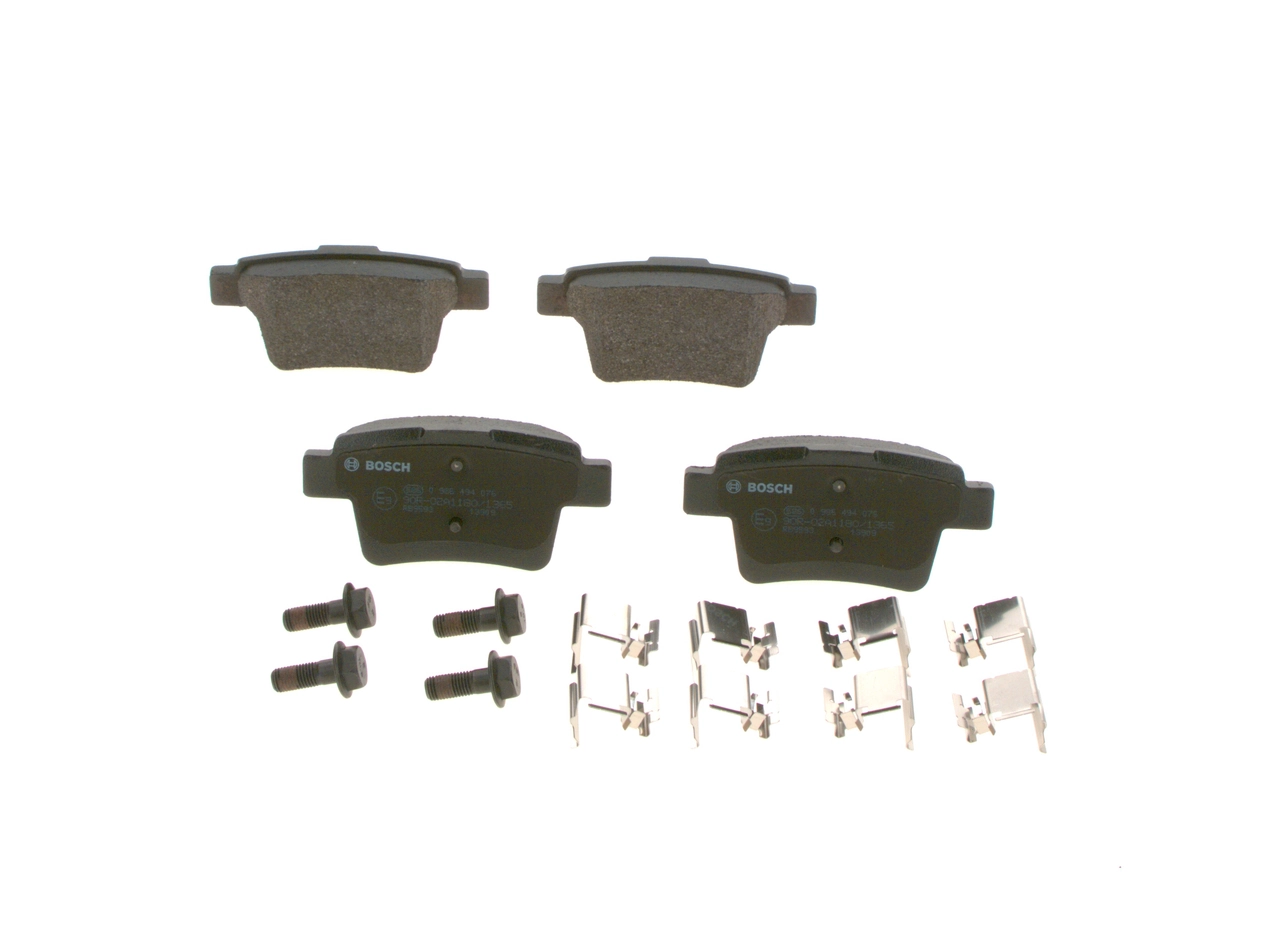 Задні гальмівні колодки Bosch 0986494076 ціна, від 29.66 USD