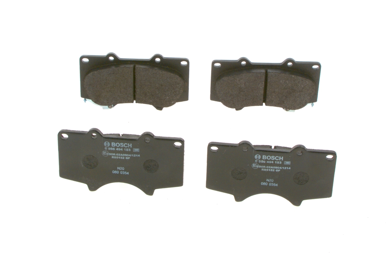 Купити 0986494153 Bosch Колодки гальмівні передні, дискові