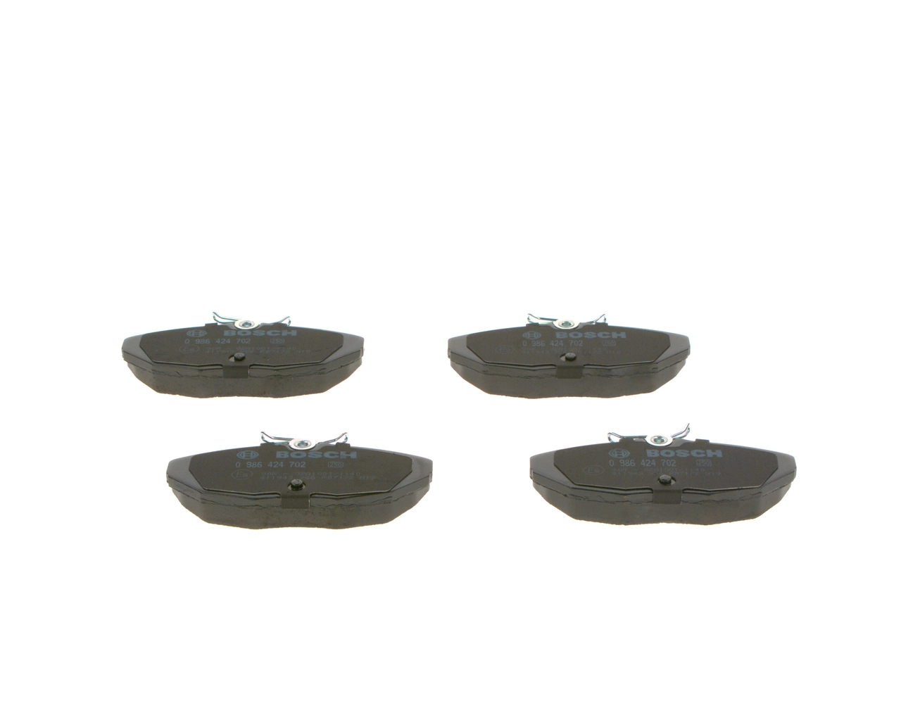 Задні гальмівні колодки Bosch 0986424702 ціна, від 29.96 USD