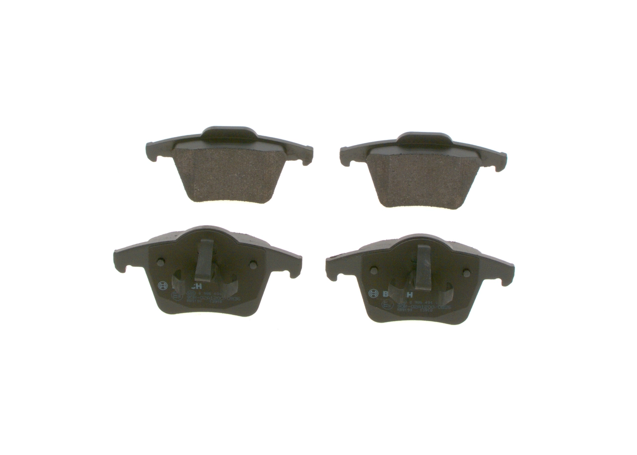 0986494102 Bosch Колодки гальмівні задні, дискові
