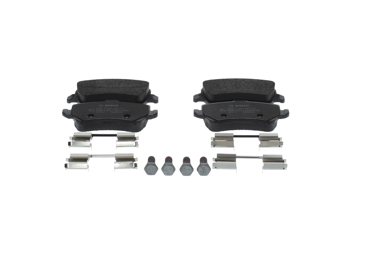 0986494213 Bosch Колодки гальмівні задні, дискові