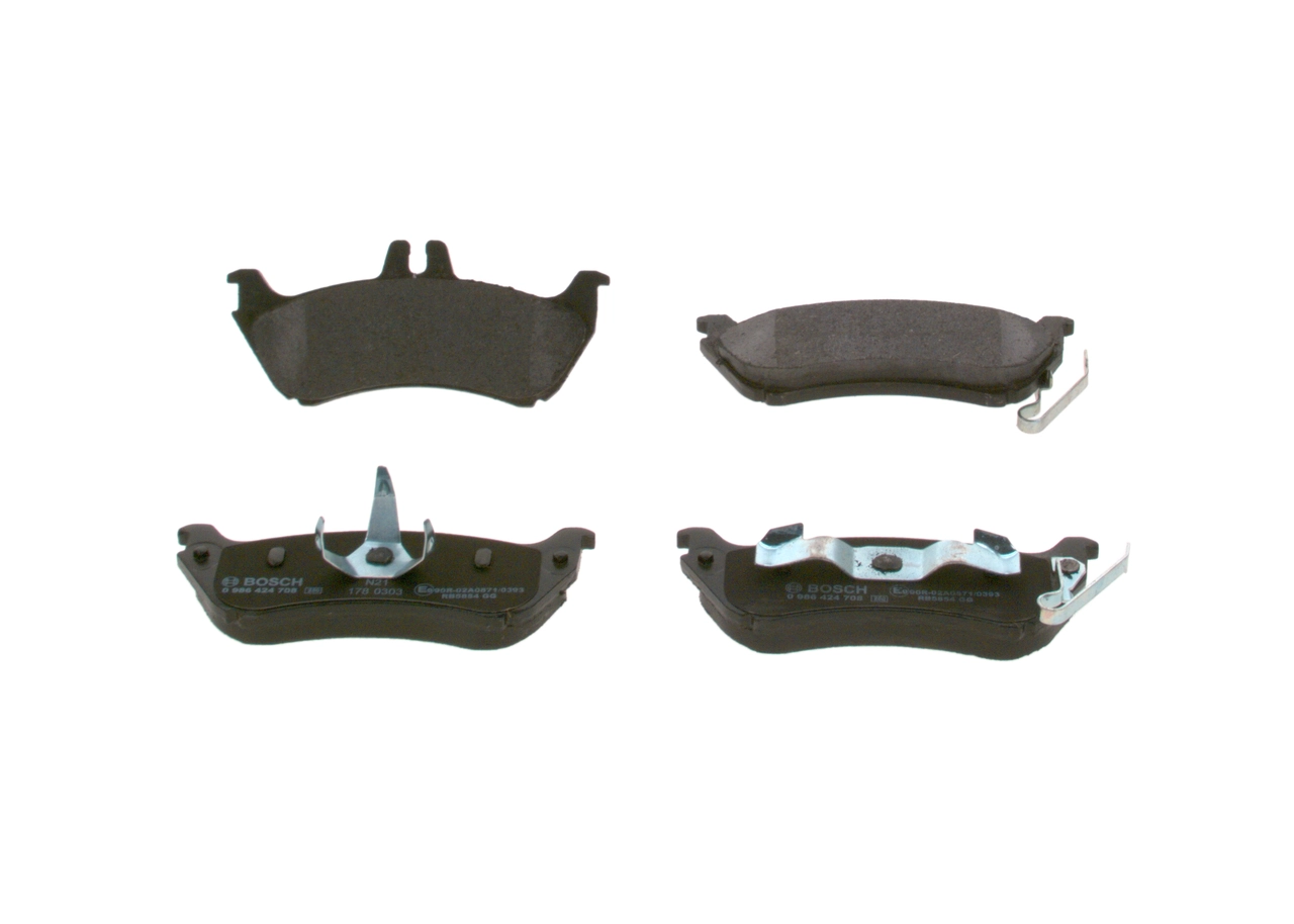Задні гальмівні колодки Bosch 0986424708 ціна, від 47.52 USD