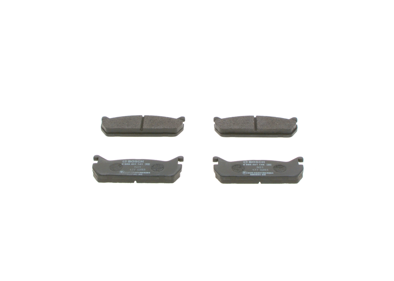 0986461146 Bosch Колодки гальмівні задні, дискові