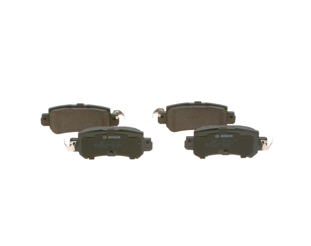 Задні гальмівні колодки Bosch 0986494732 ціна, від 23.34 USD