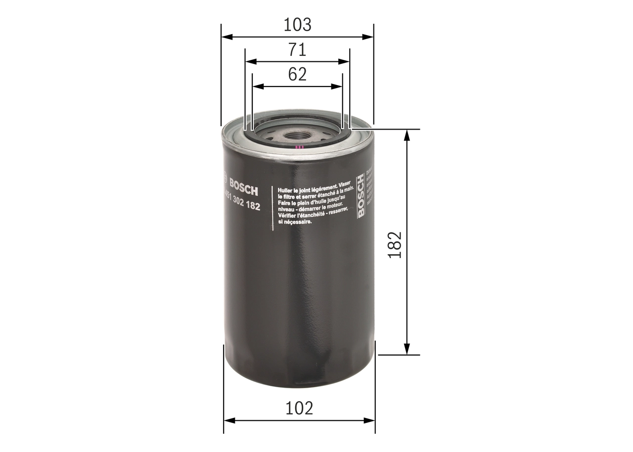 0451302182 Bosch Фільтр масла