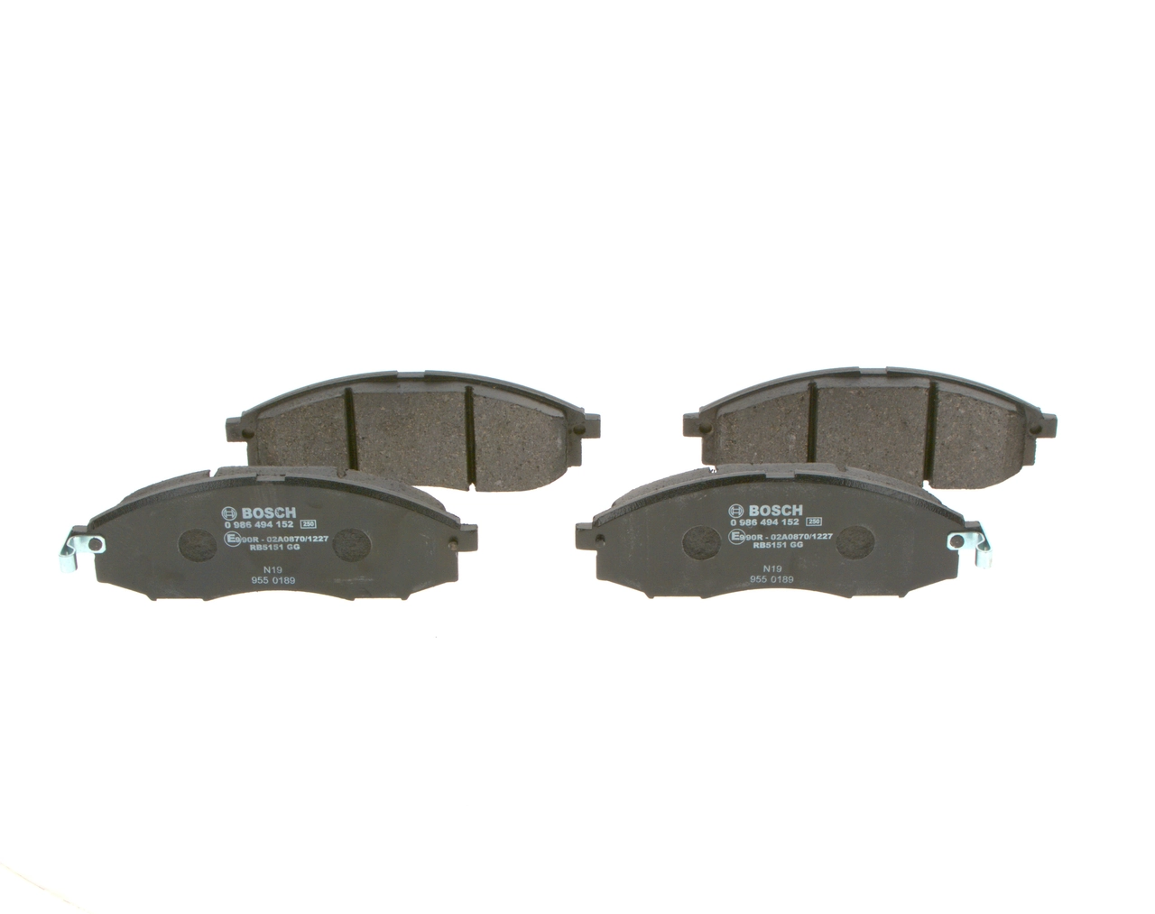 Купити 0986494152 Bosch Колодки гальмівні передні, дискові