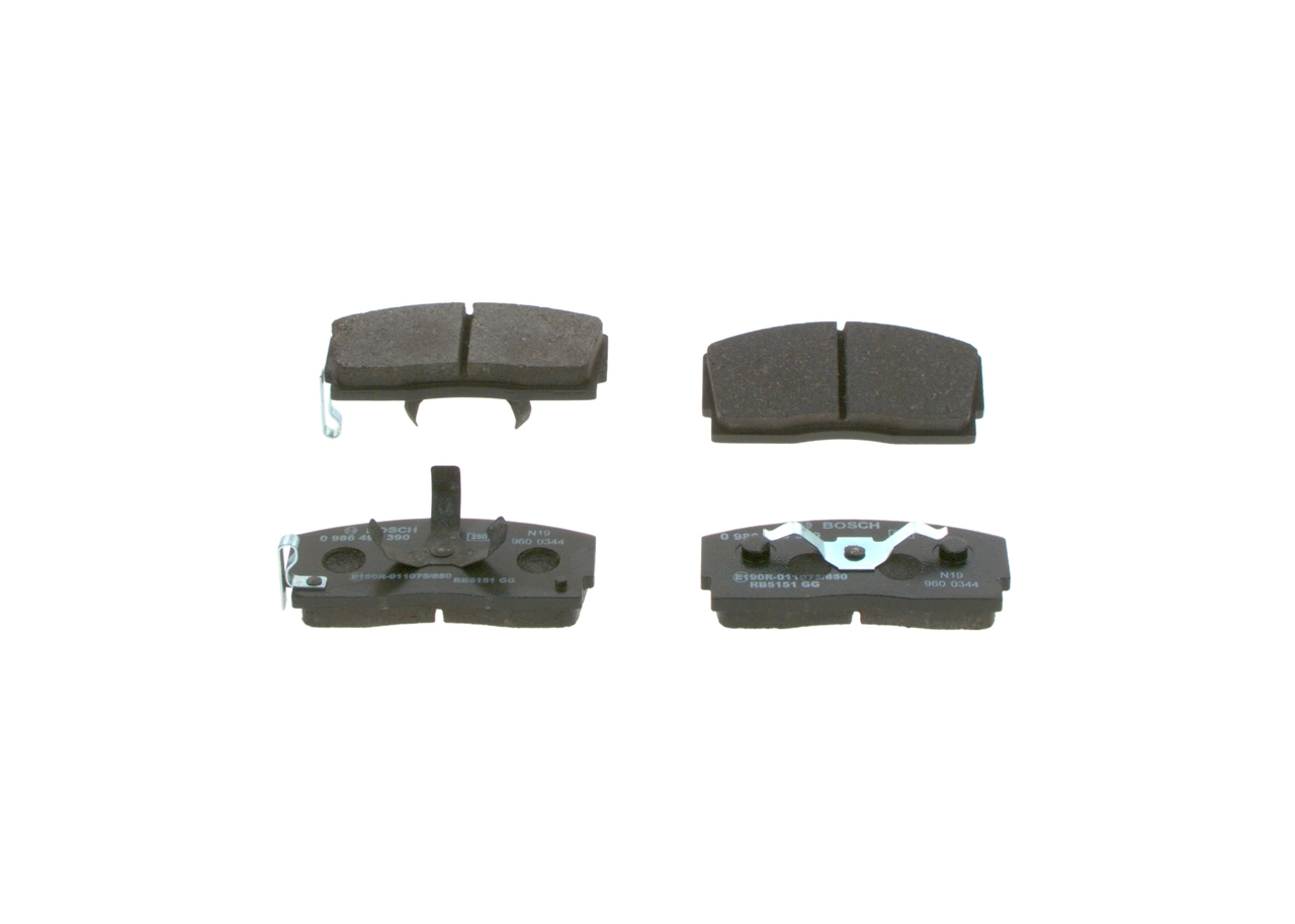 Купити 0986493390 Bosch Колодки гальмівні передні, дискові