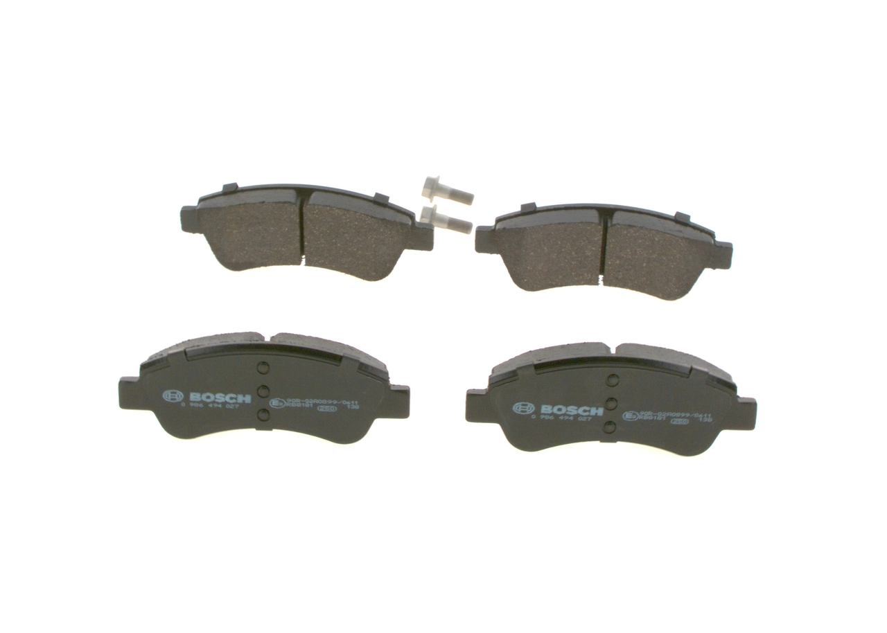 Купити 0986494027 Bosch Колодки гальмівні передні, дискові