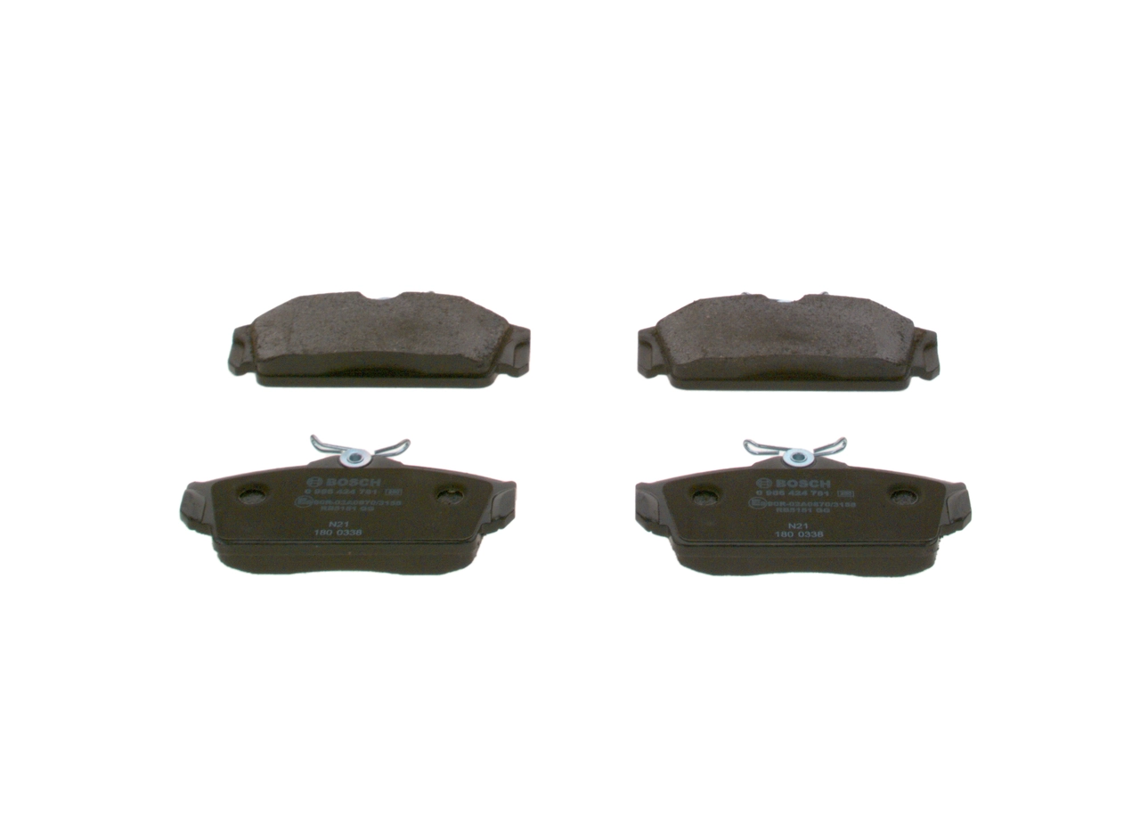 Купити 0986424781 Bosch Колодки гальмівні передні, дискові