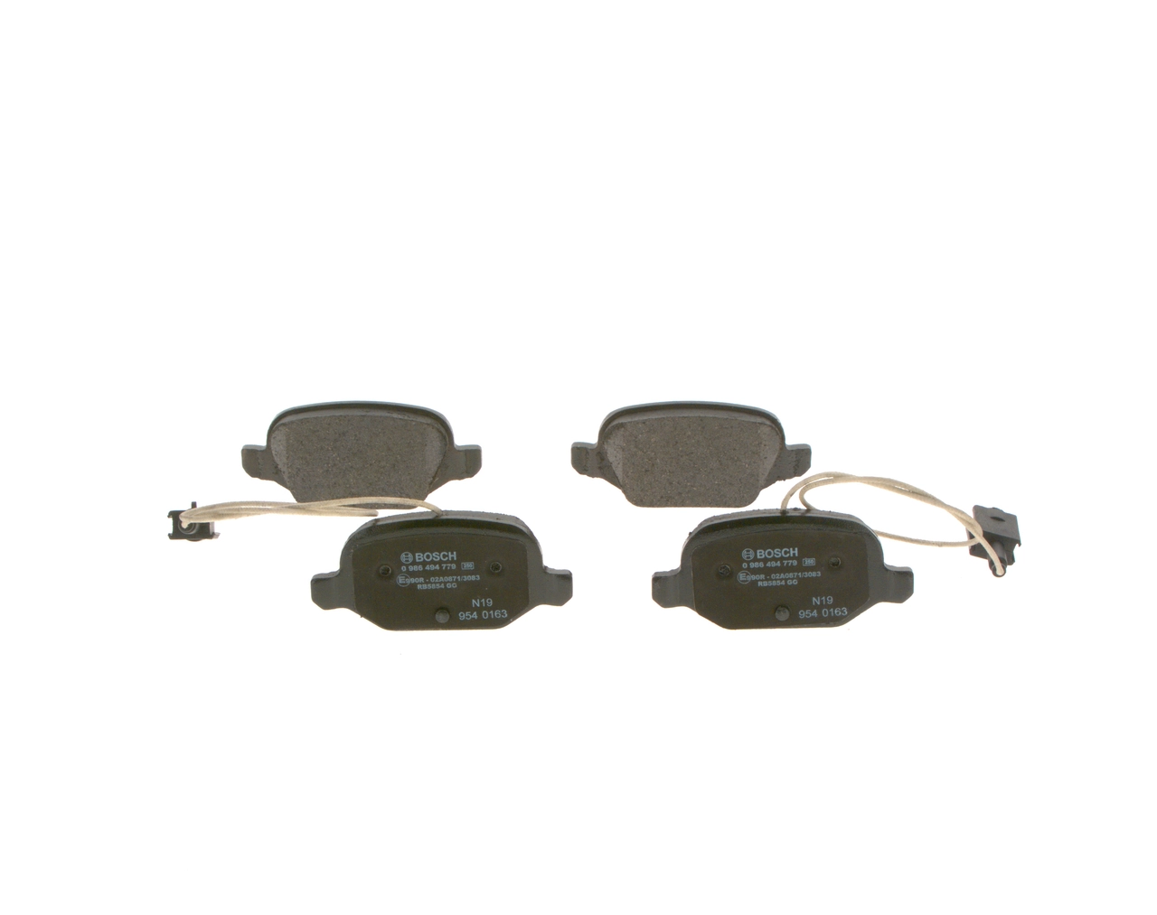 0986494779 Bosch Передні гальмівні колодки