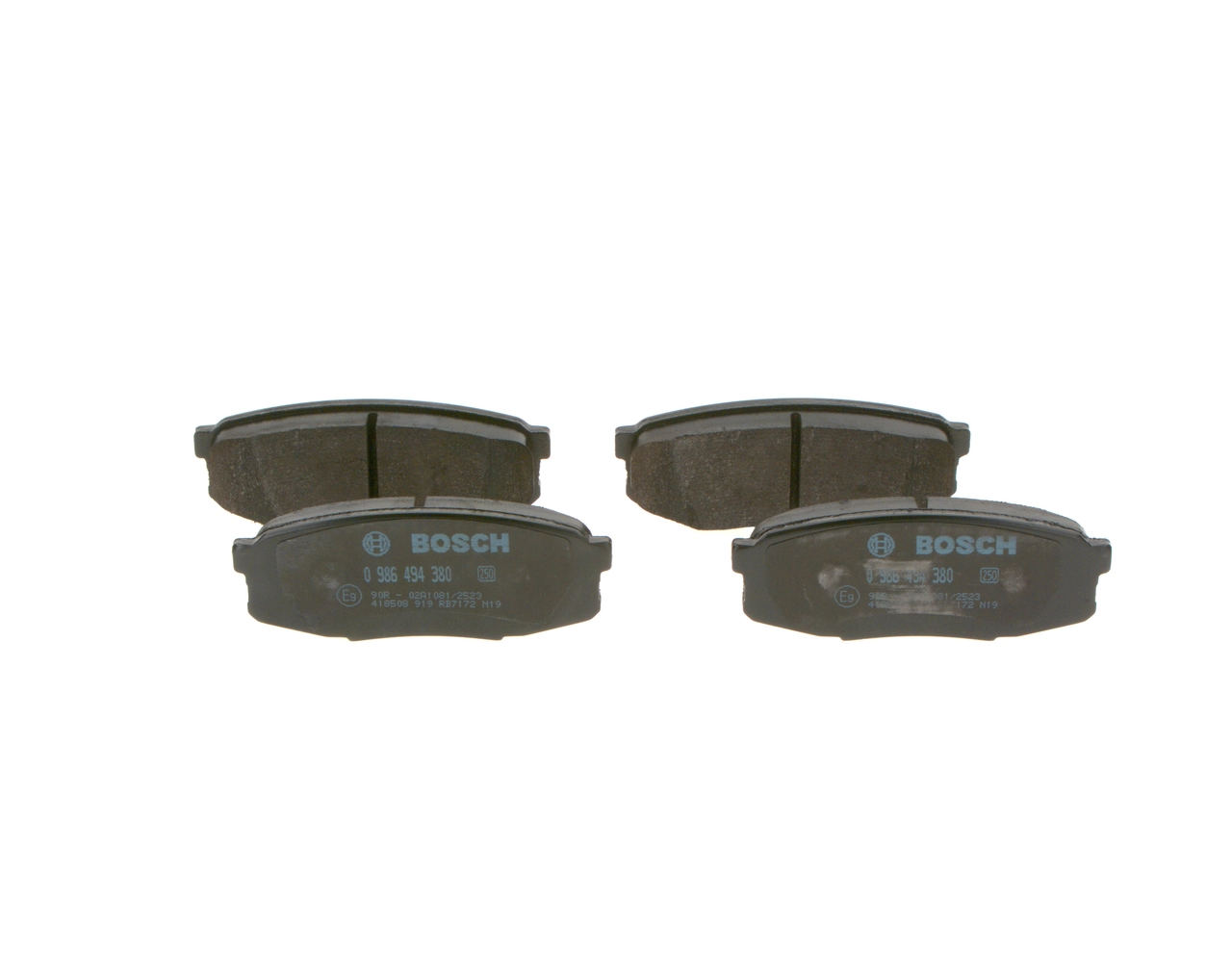 Задні гальмівні колодки Bosch 0986494380 ціна, від 27.48 USD
