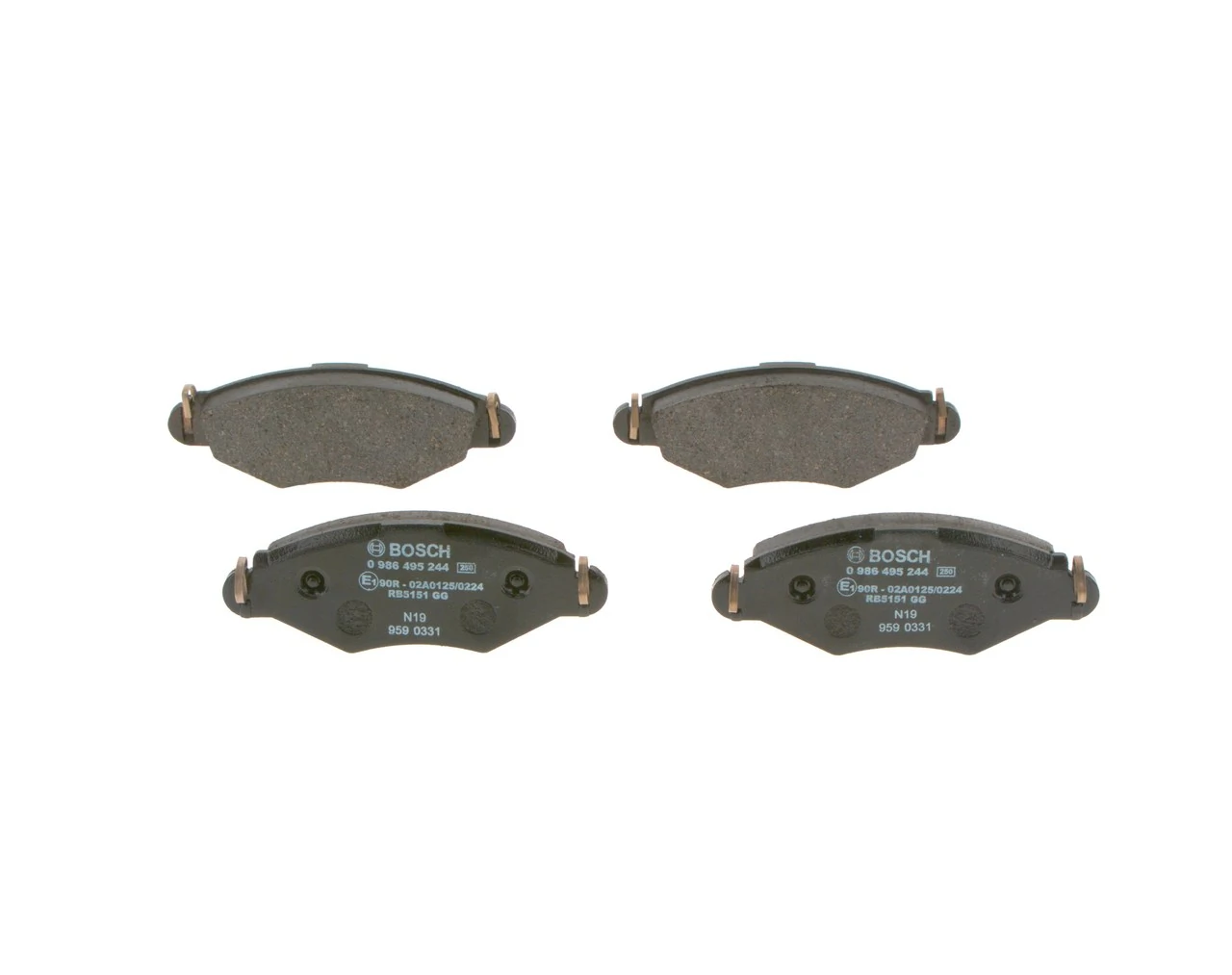 Тормозні колодки Bosch 0986495244