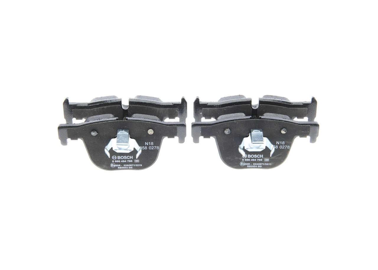 Задні гальмівні колодки Bosch 0986494786 ціна, від 47.64 USD