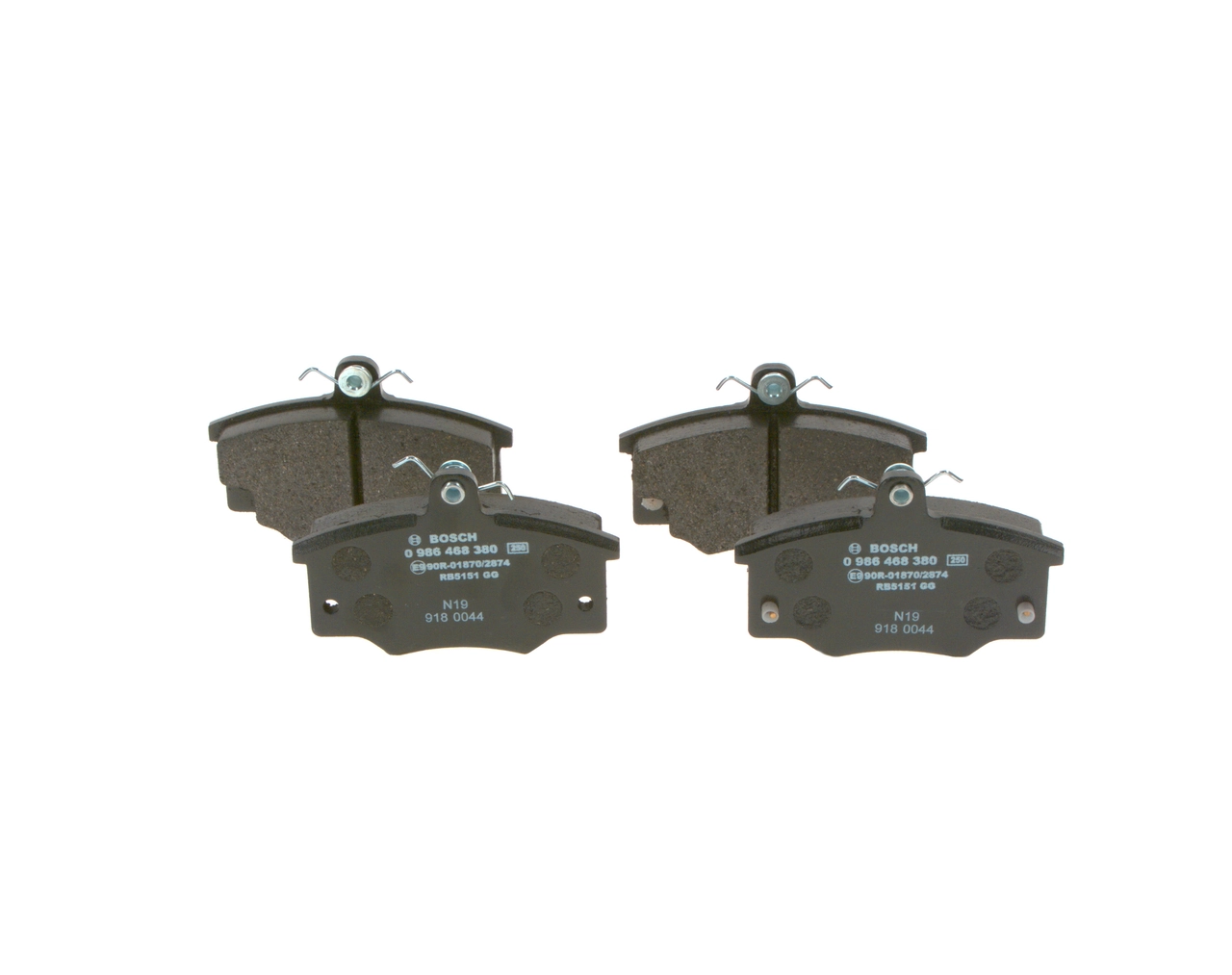0986468380 Bosch Передні гальмівні колодки